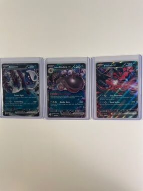 Pokémon TCG EX Card Lot - Absol EX, Paldea Clodsire EX, Yveltal EX